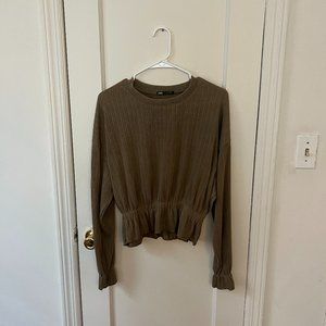 Zara Olive Green Top